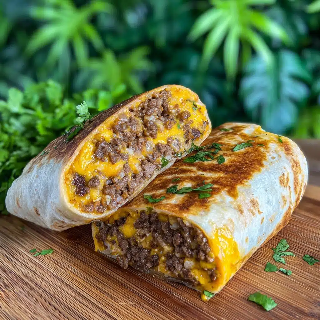 Garlic Butter Beef Cheeseburger Rollups Recipe - Recipe Image