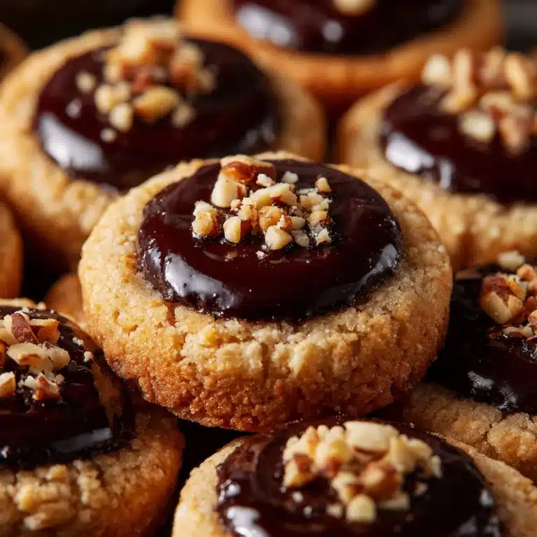 Chocolate Hazelnut Thumbprint Cookies Recipe