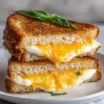 Honey Peach White Cheddar Grilled Cheese Recipe