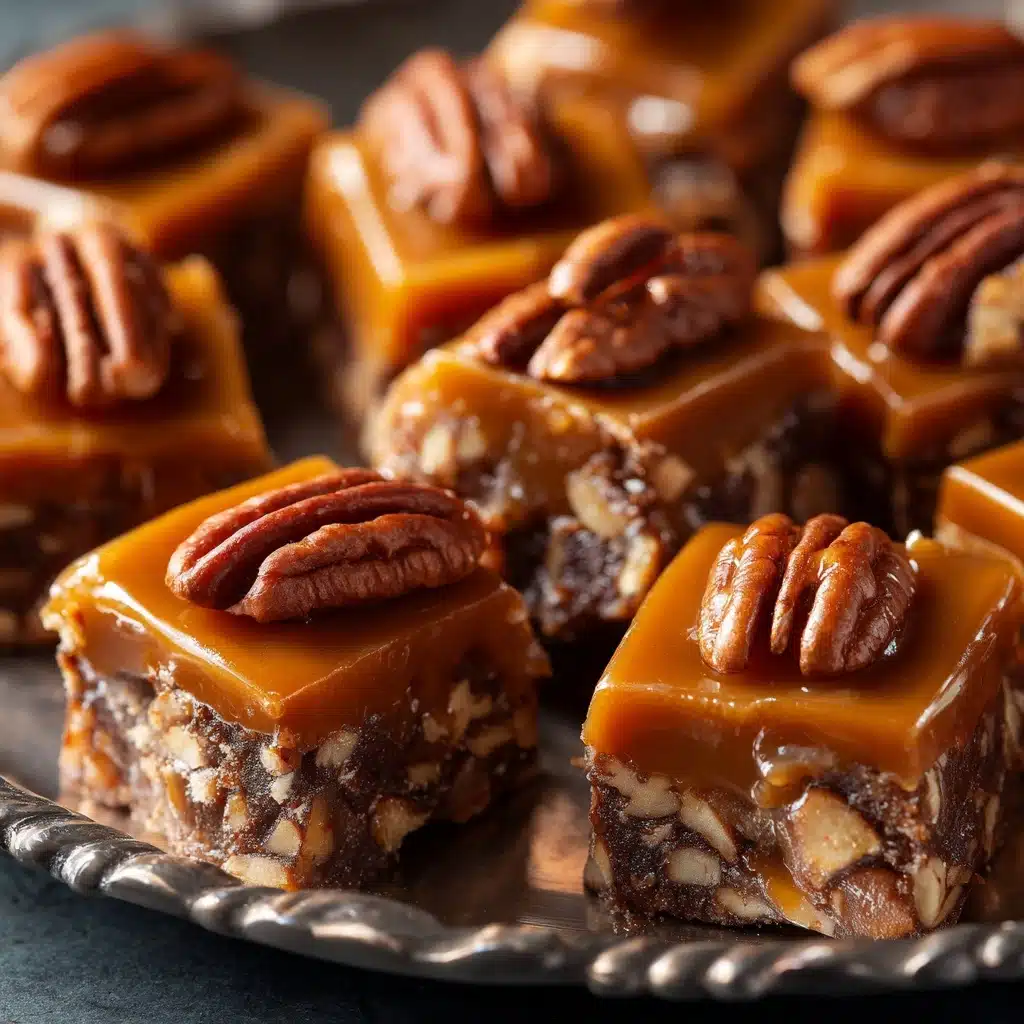 Turtle Candy with Pecans and Caramel Recipe - Recipe Image