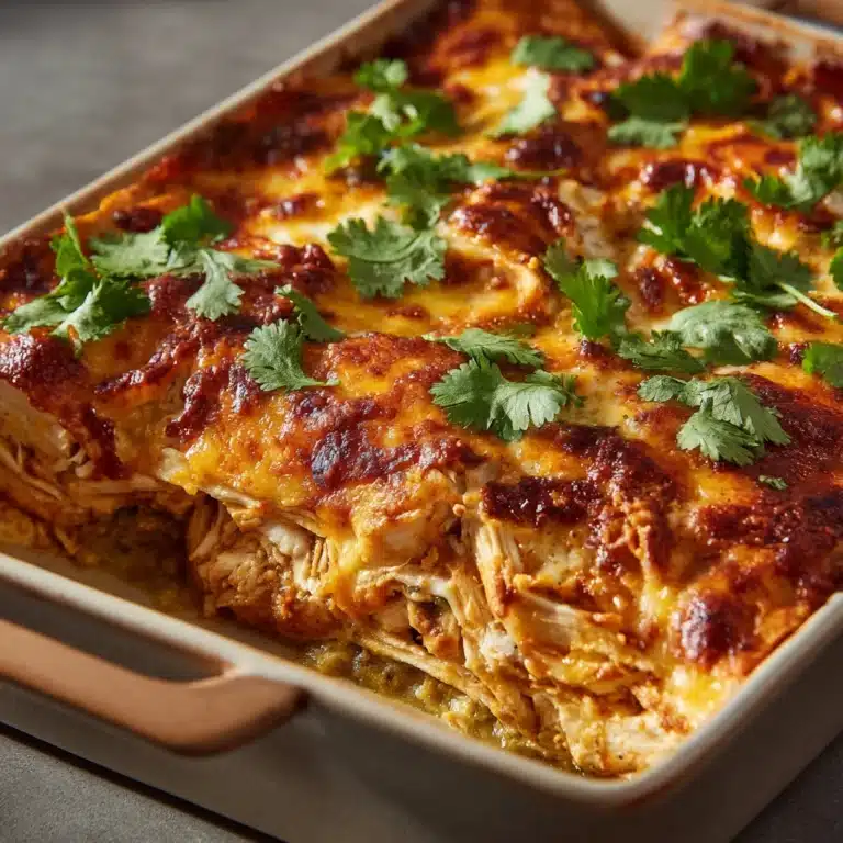 Cheesy Chicken Enchilada Casserole Recipe