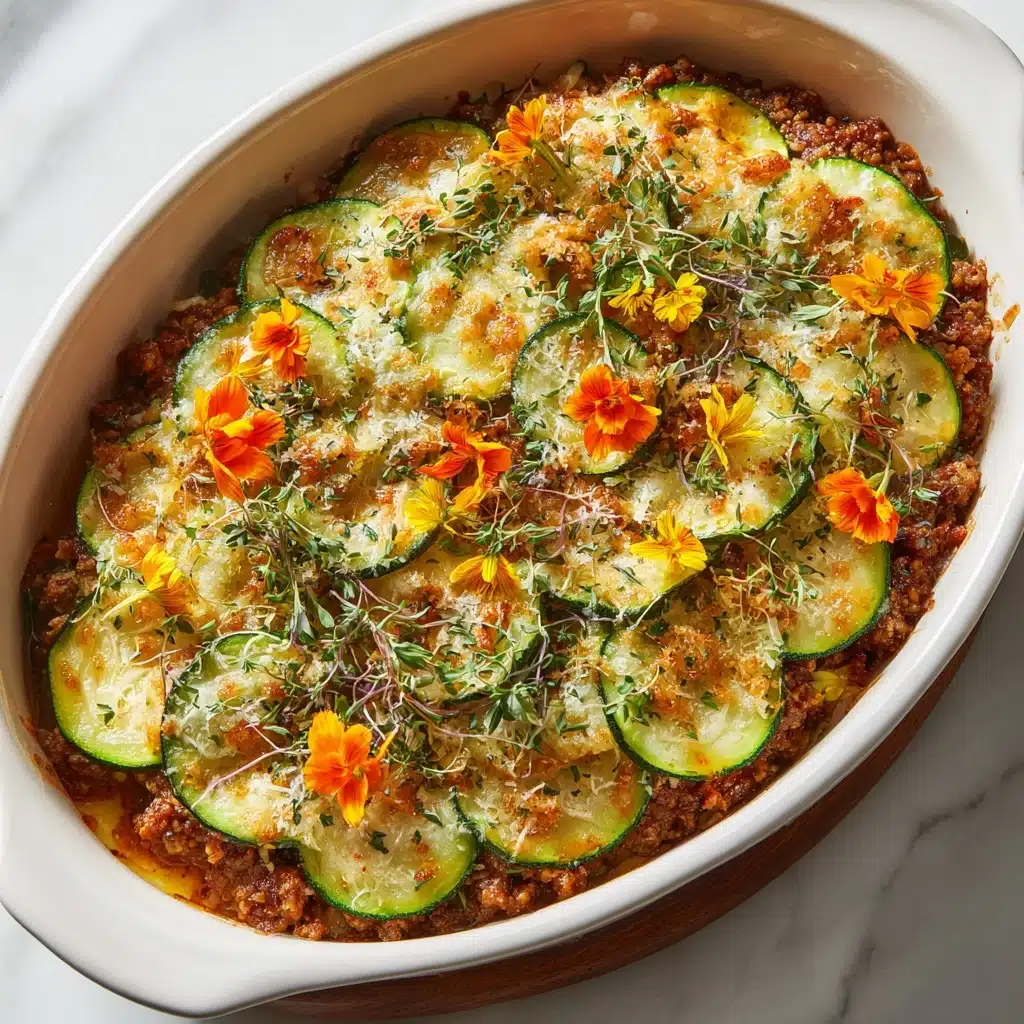 Savory Ground Turkey Zucchini Casserole Recipe - Recipe Image
