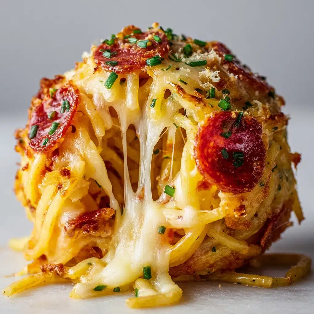 Rice Balls with Cheese and Pepperoni Recipe