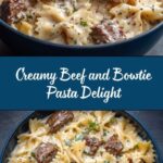 Creamy Beef and Bowtie Pasta Recipe