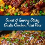 Sticky Garlic Chicken Fried Rice Recipe