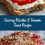 Ricotta & Tomato Toast with Sesame Seeds & Olive Oil Recipe