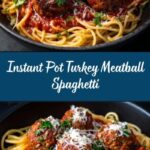Instant Pot Whole Wheat Spaghetti and Turkey Meatballs Recipe