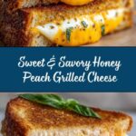 Honey Peach White Cheddar Grilled Cheese Recipe