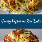 Rice Balls with Cheese and Pepperoni Recipe
