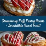 Strawberry Puff Pastry Hearts Recipe