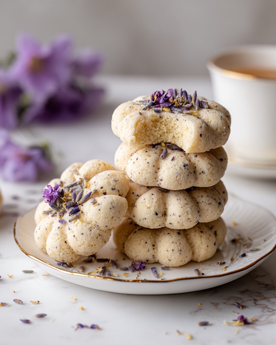 Lavender Shortbread Cookies Recipe - Recipe Image