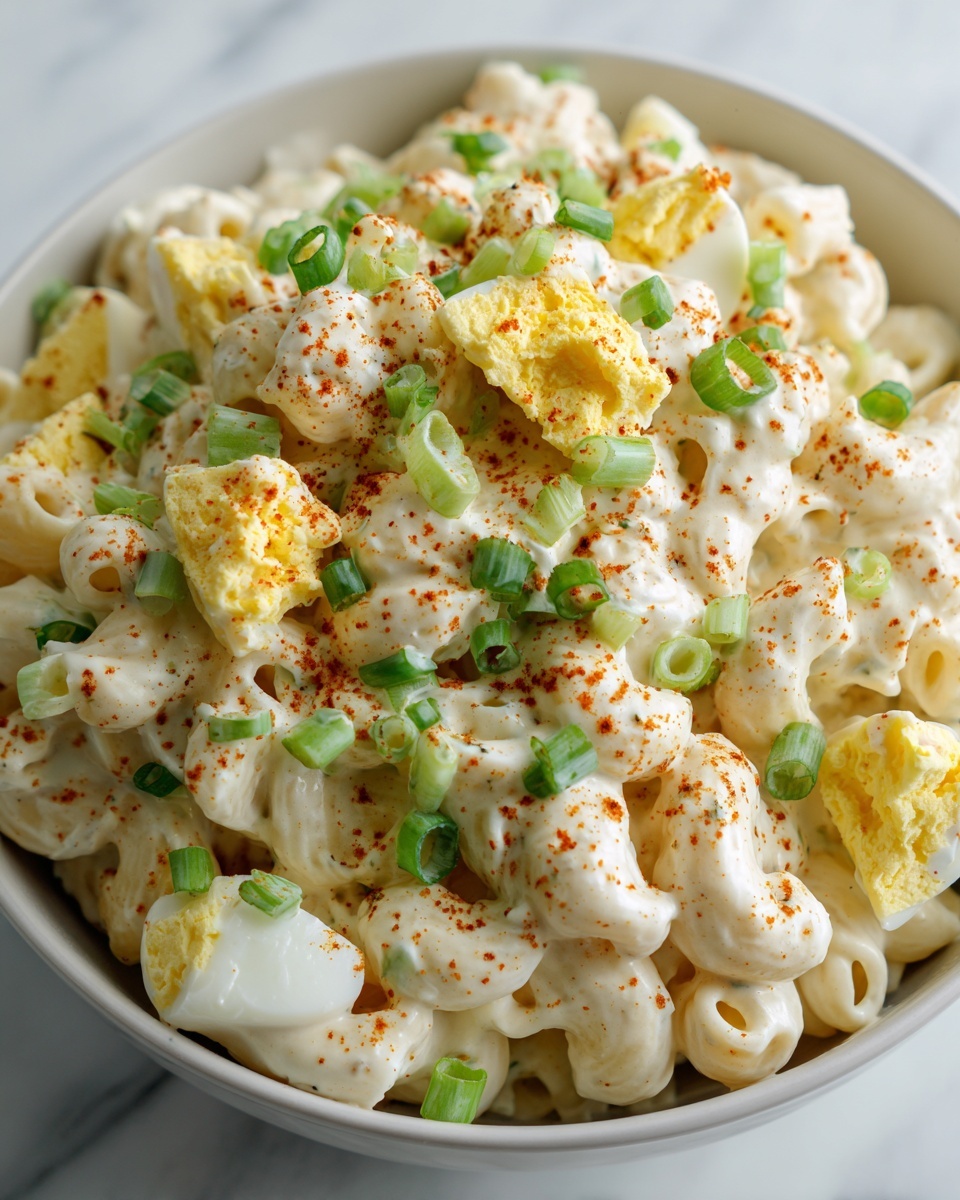 Deviled Egg Macaroni Salad: A Creamy, Tangy Delight Recipe - Recipe Image