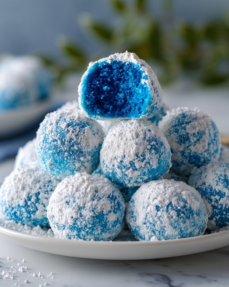Blue Christmas Coconut Cream Truffles Recipe - Recipe Image