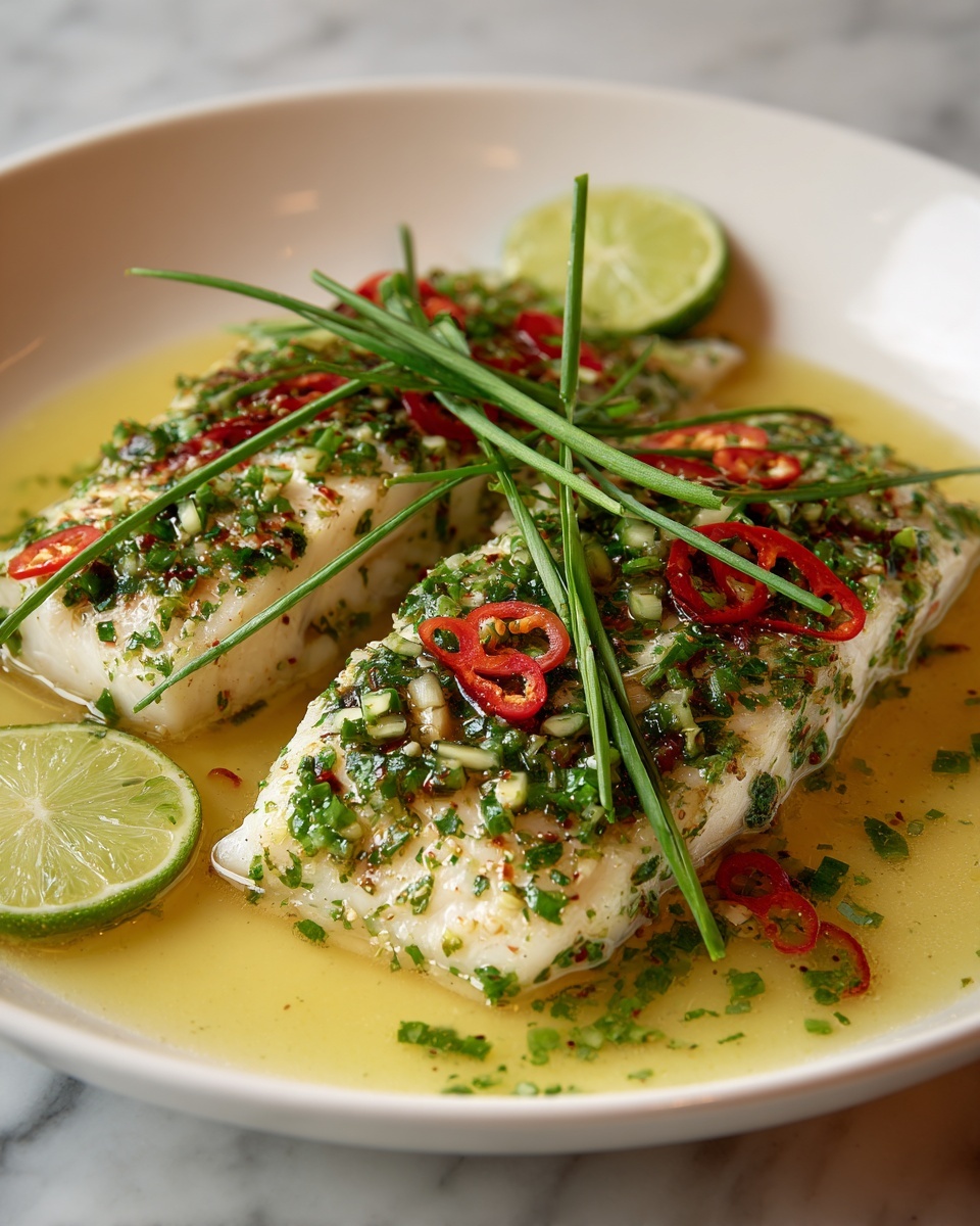 How to Make Irresistible Thai Lime-Garlic Steamed Fish at Home Recipe - Recipe Image