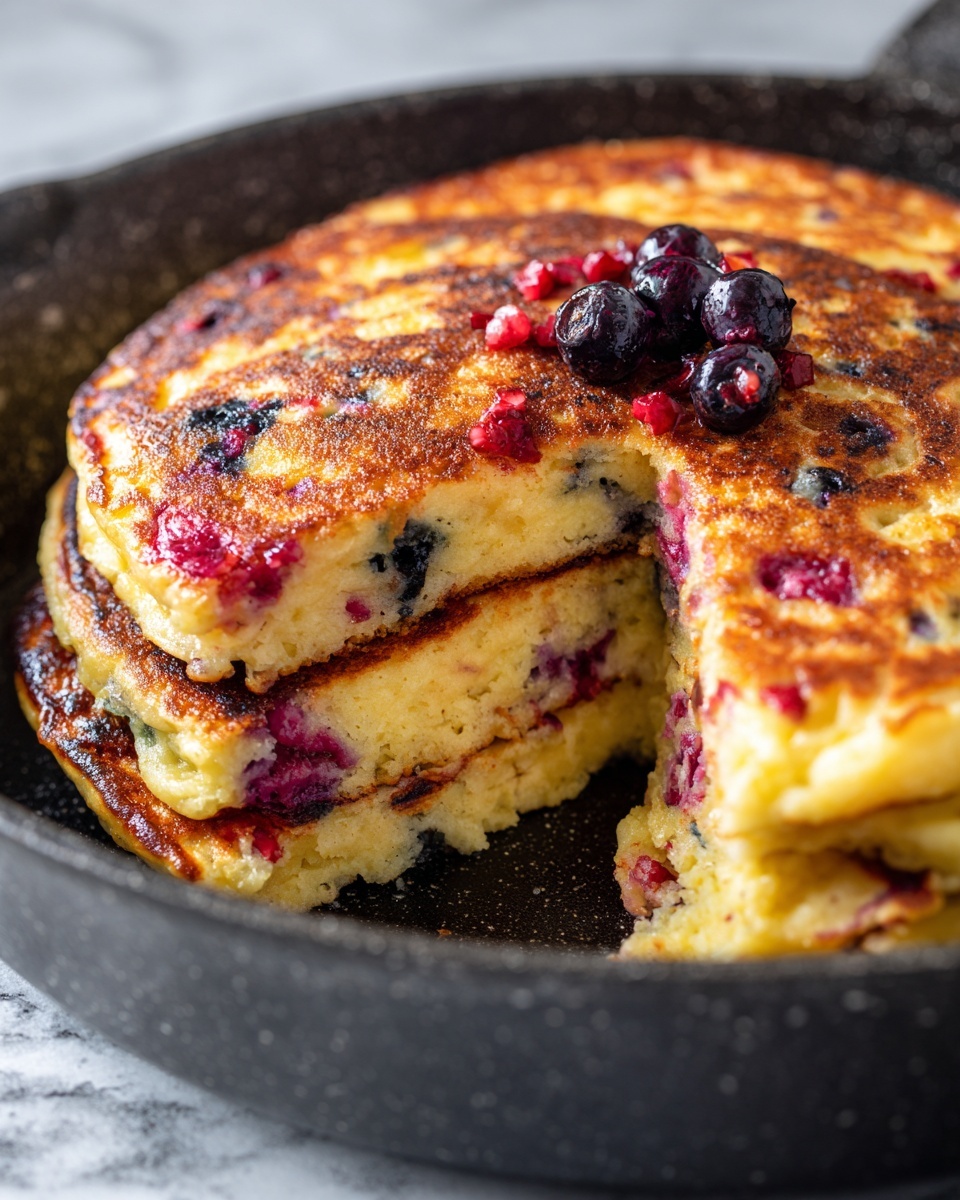 Crispy, Fluffy Oven-Baked Skillet Pancake Recipe - Recipe Image