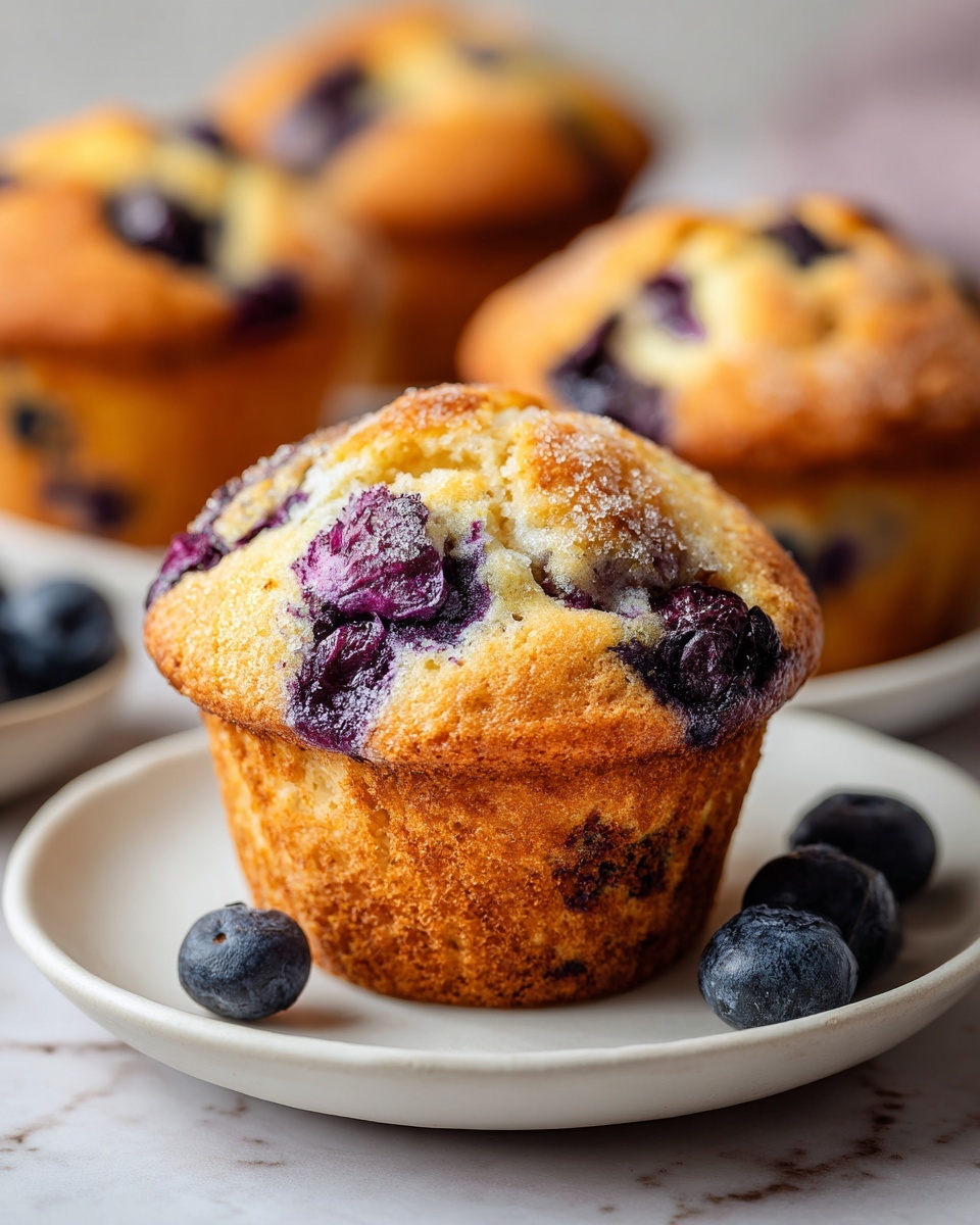 Ultimate Moist & Flavorful Blueberry Muffins Recipe - Recipe Image