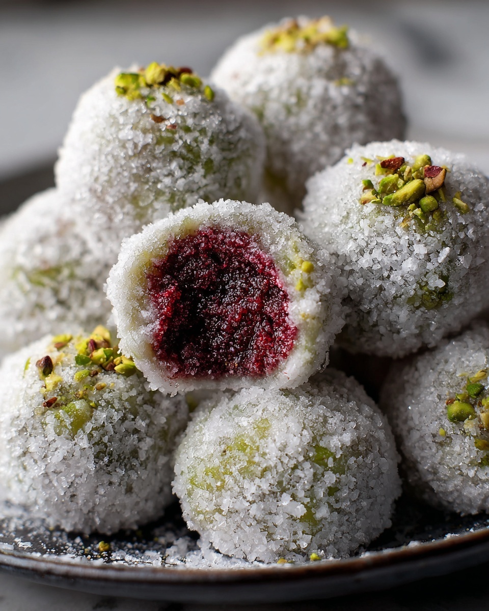 Cherry Pistachio Snowballs Recipe - Recipe Image