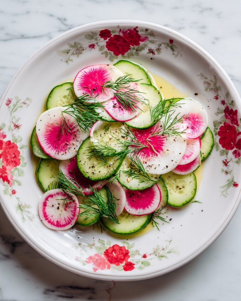 Dewy Dill Delight Radish and Cucumber Salad Recipe