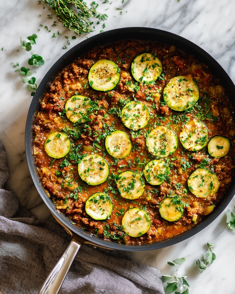 Ground Turkey and Zucchini Skillet Recipe - Recipe Image