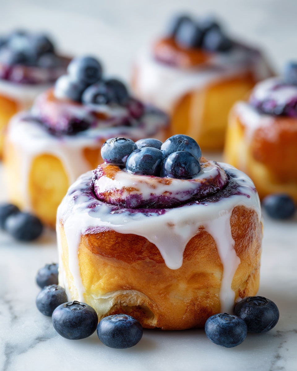 Homemade Blueberry Sweet Rolls Recipe - Recipe Image