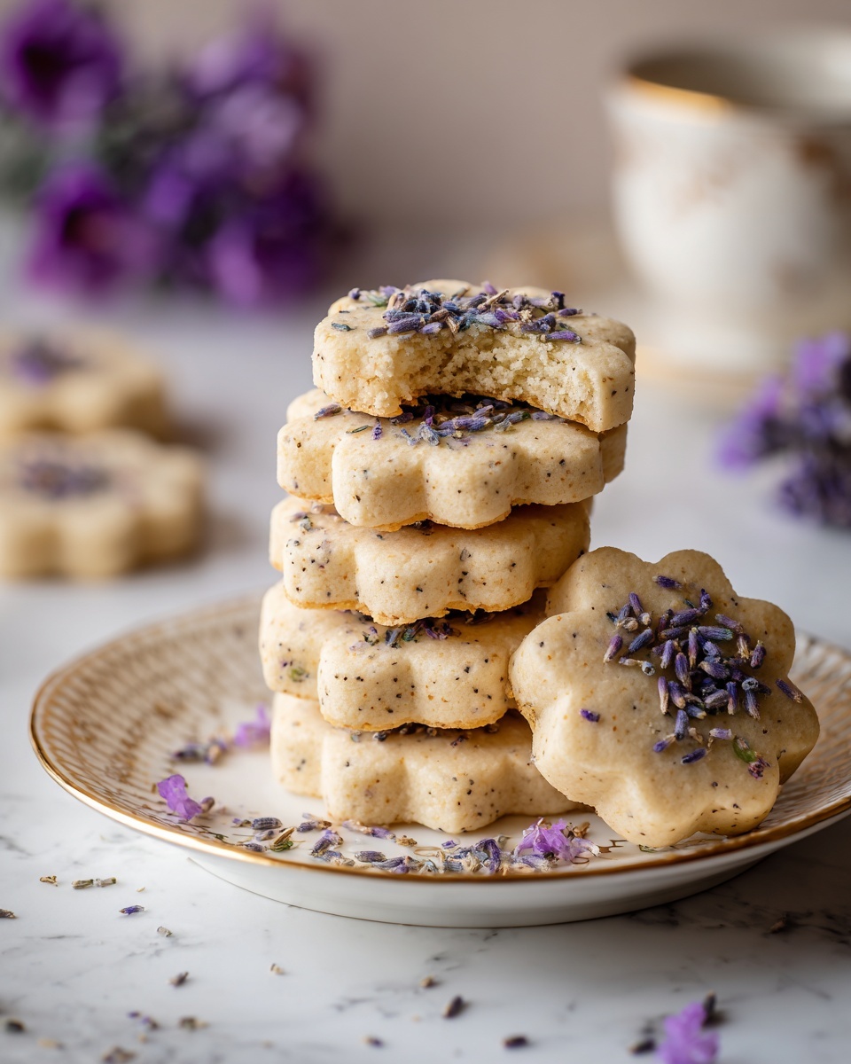 Lavender Shortbread Cookies Recipe - Recipe Image