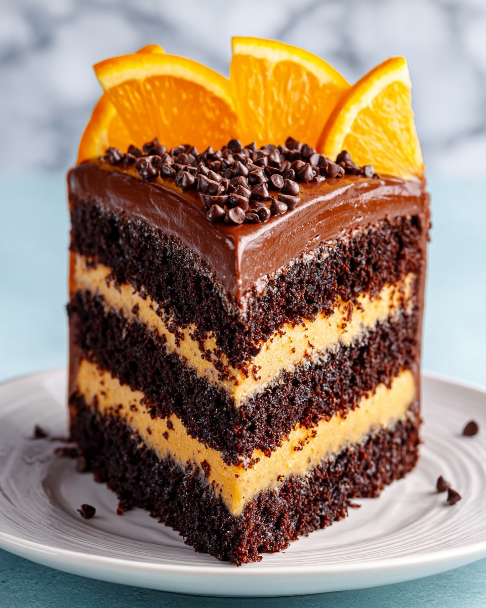 Chocolate Orange Layer Cake Recipe - Recipe Image