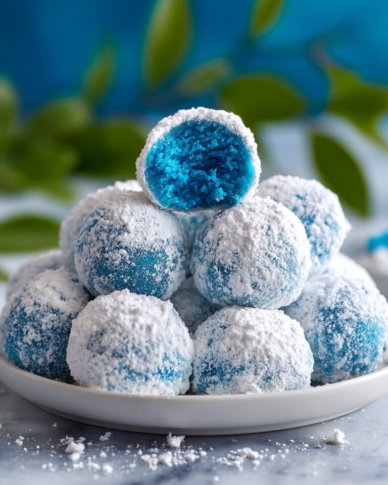 Blue Christmas Coconut Cream Truffles Recipe