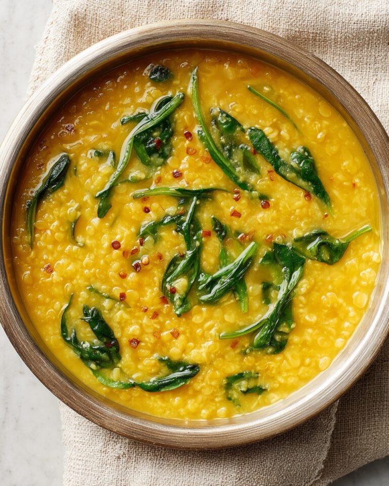 Indian Lentil Curry with Spinach Recipe