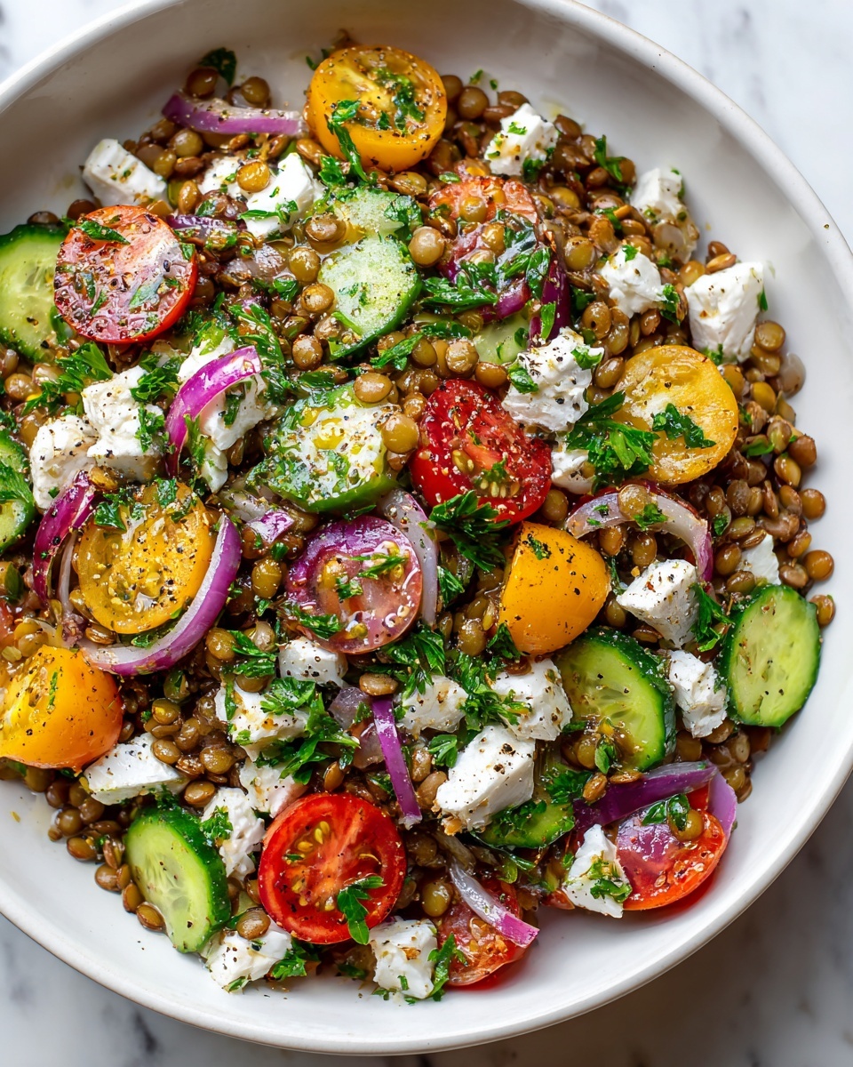 Mediterranean Lentil Salad Recipe - Recipe Image