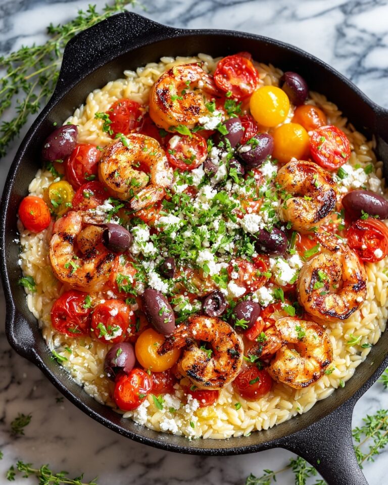 Greek Shrimp with Orzo and Feta Recipe