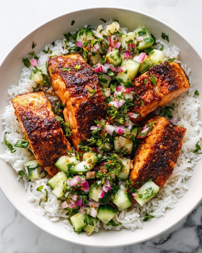 Bang Bang Salmon with Avocado Cucumber Salsa Recipe
