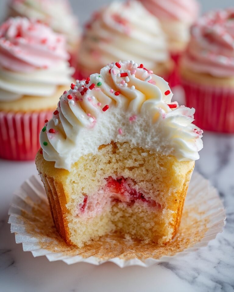 White Chocolate Strawberry Cupcakes Recipe