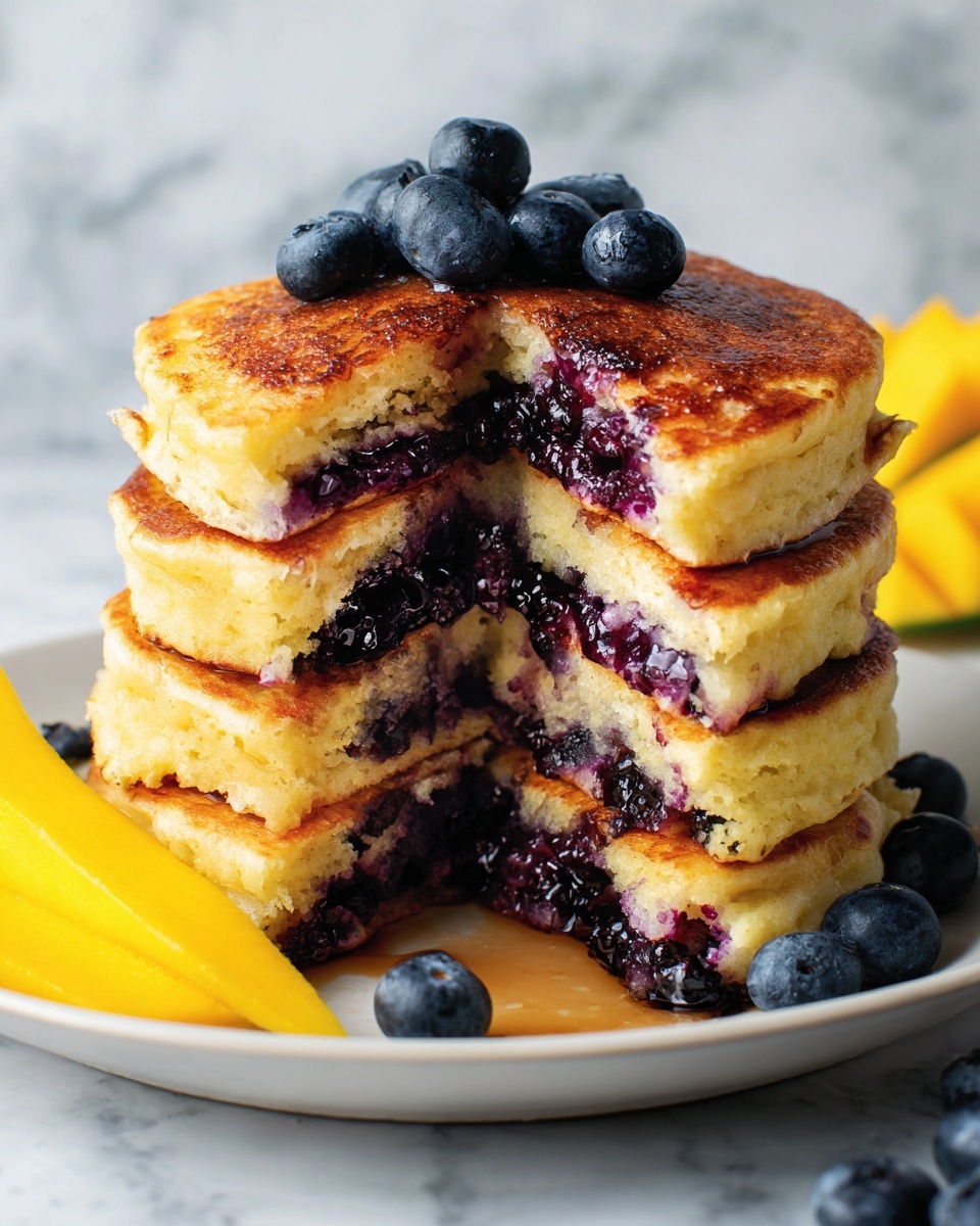 Blueberry Oatmeal Pancakes Recipe - Recipe Image