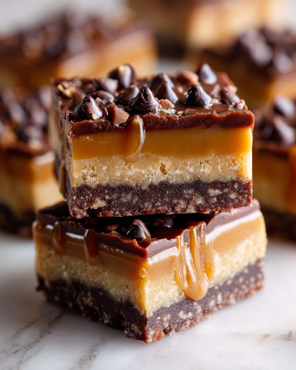 Chocolate Chip Caramel Bars Recipe - Recipe Image