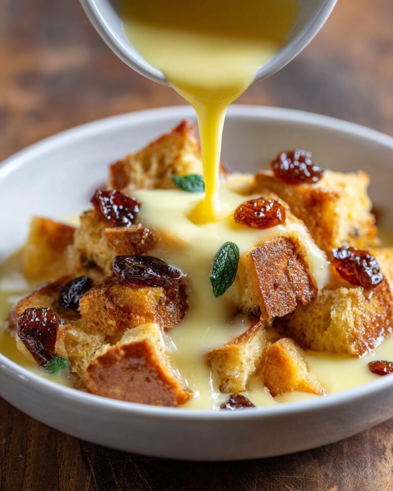 Bread Pudding with Vanilla Sauce Recipe
