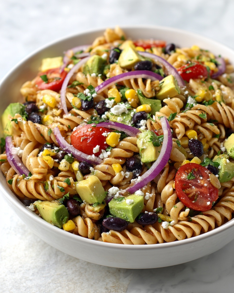 Mexican Pasta Salad With Creamy Dressing Recipe - Recipe Image