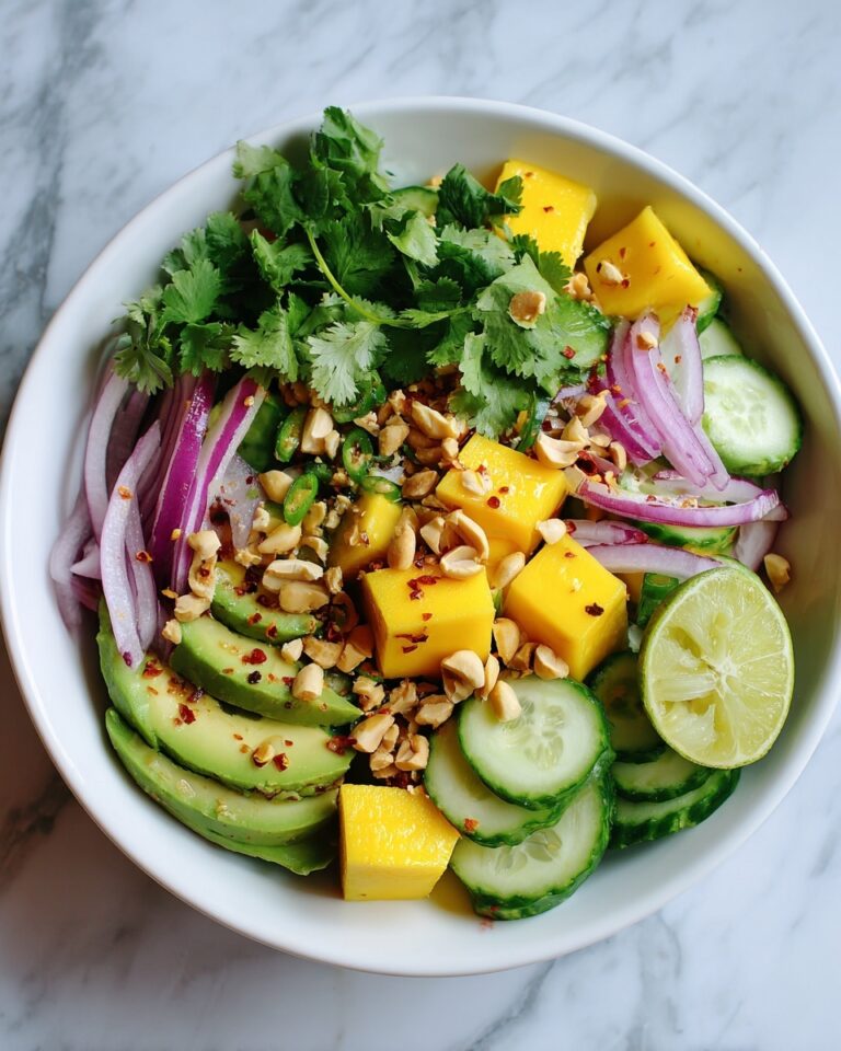 Mango Salad with Sweet Chilli Lime Dressing Recipe