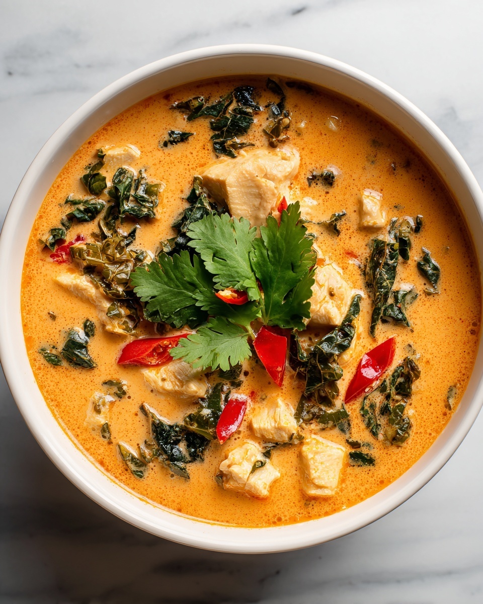 Easy Thai Curry Chicken Soup Recipe - Recipe Image