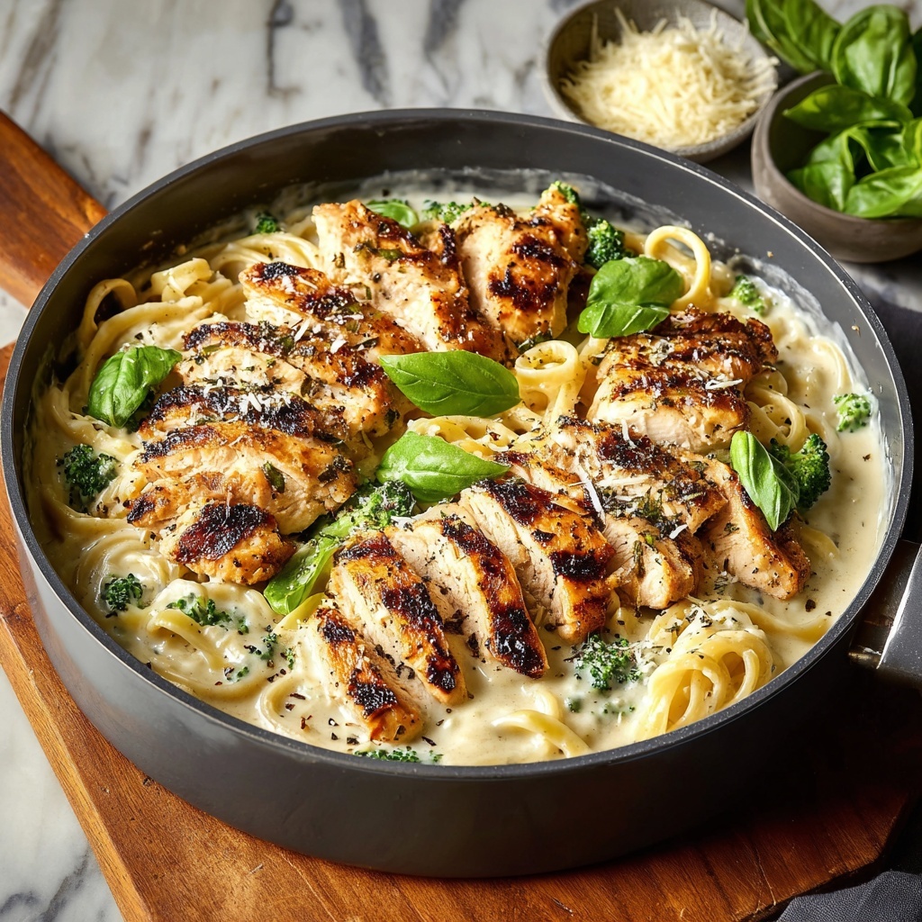 Skinny Chicken Broccoli Alfredo Recipe - Recipe Image