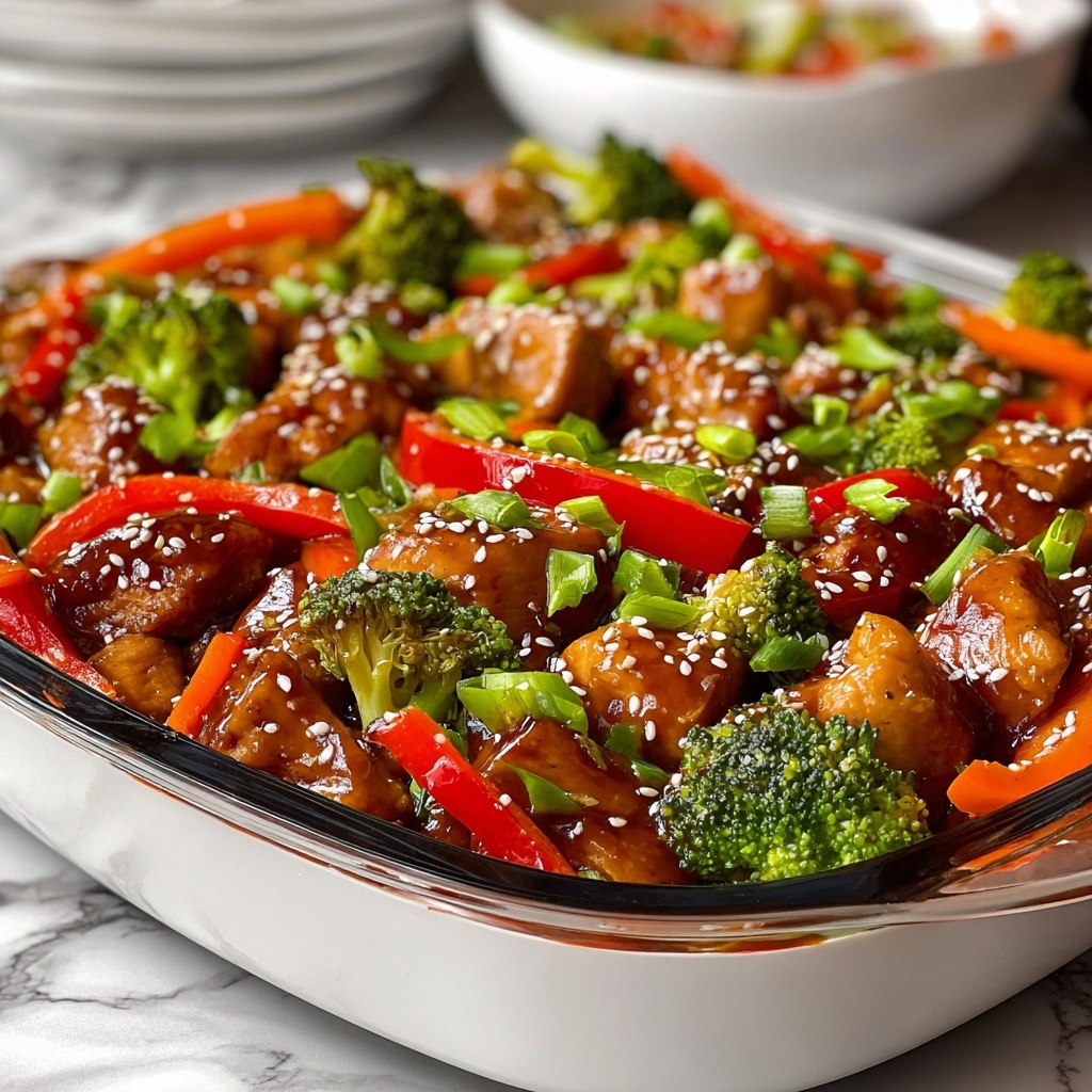 Teriyaki Chicken & Stir Fry Casserole Recipe - Recipe Image
