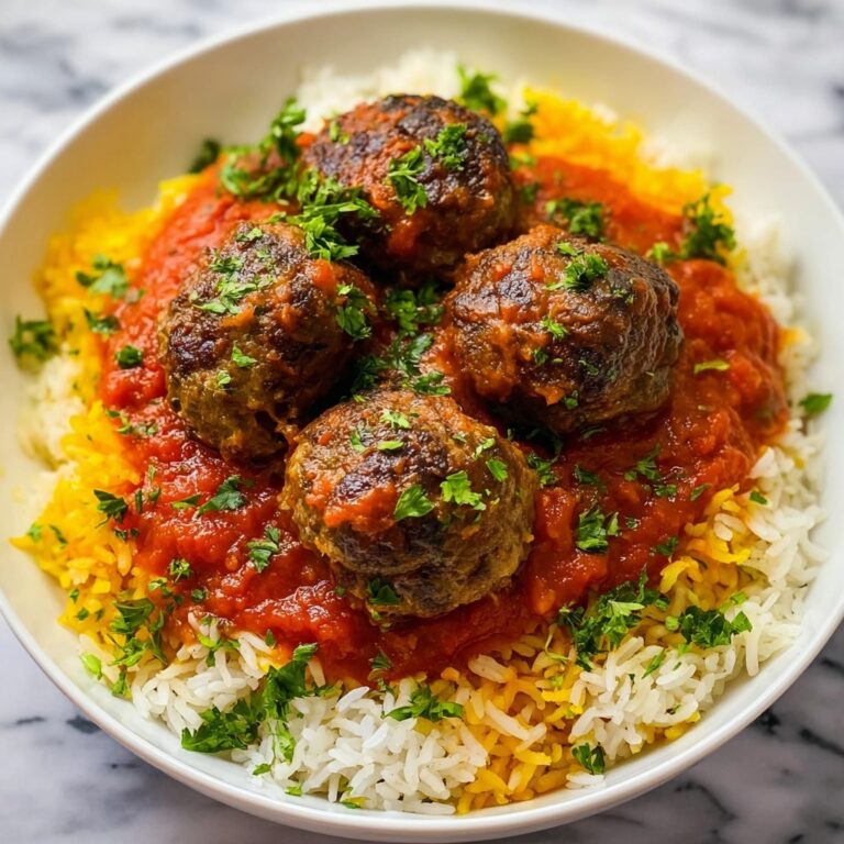 Meatballs With Tomato Sauce and Rice Recipe