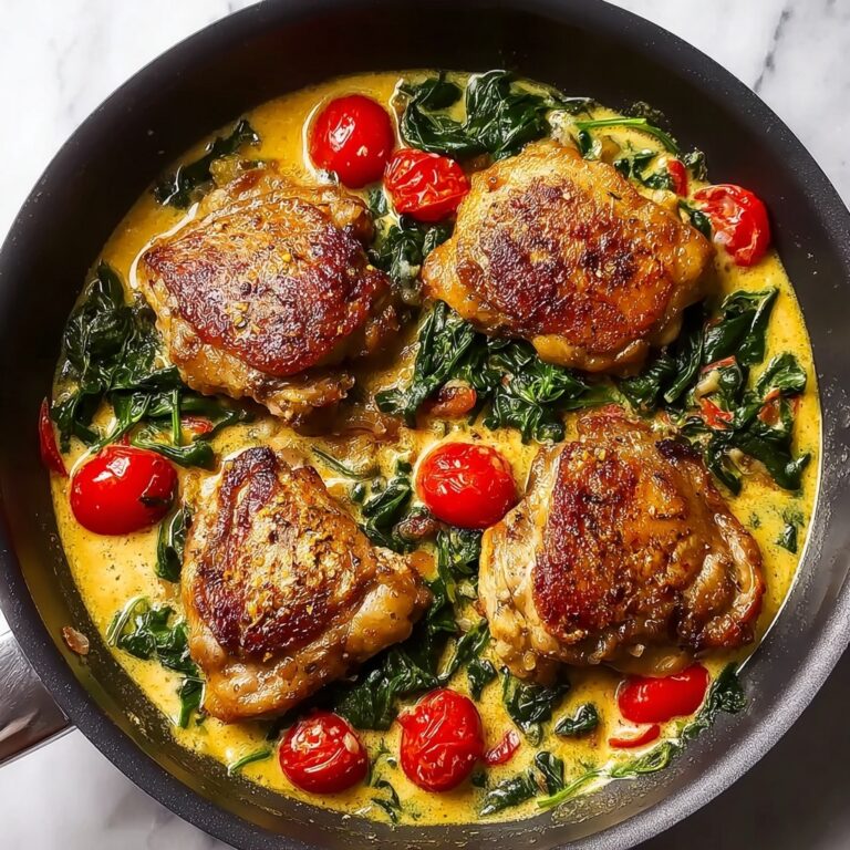 Creamy Pesto Chicken with Roasted Tomatoes and Spinach Recipe