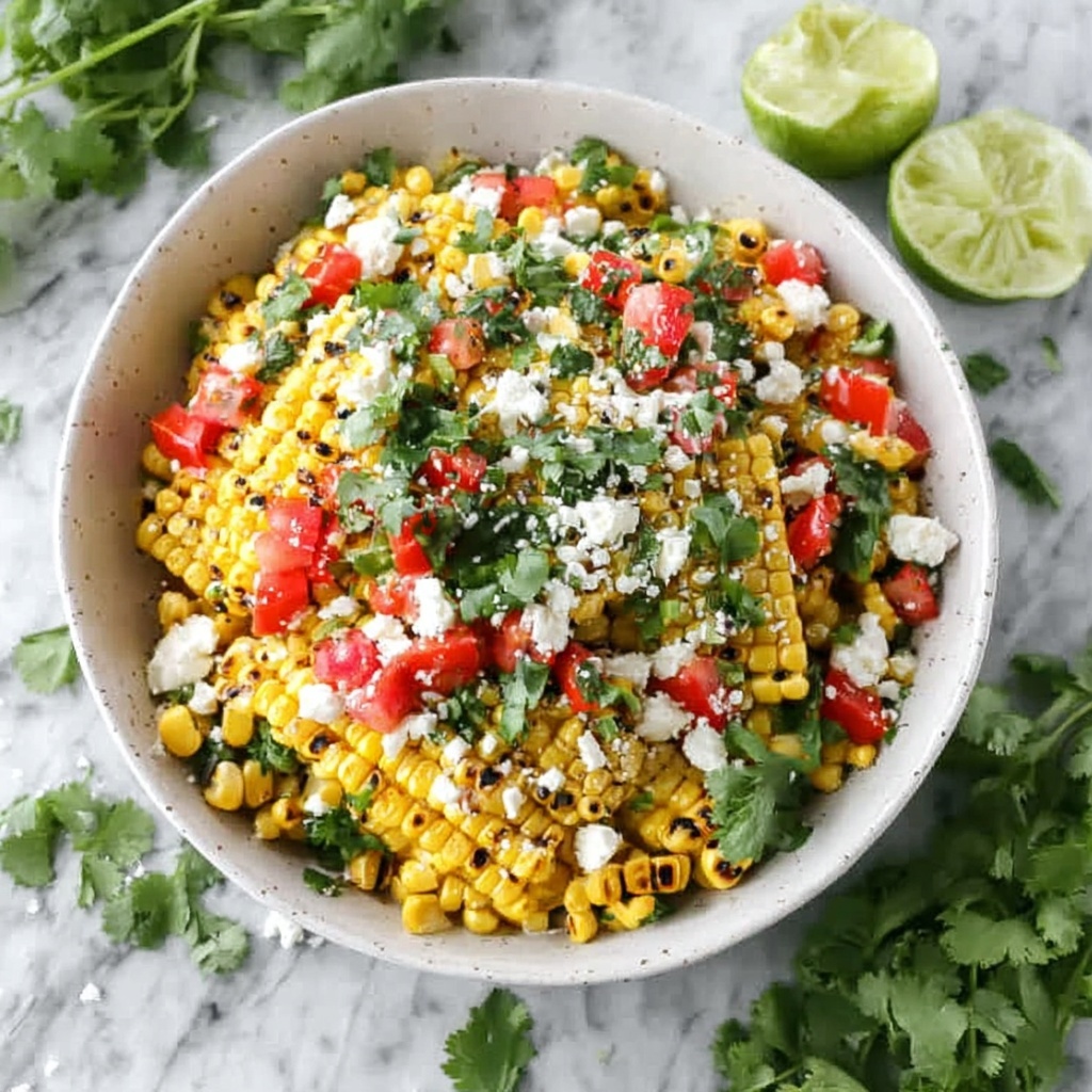 Chili-Lime Grilled Corn Salad Recipe - Recipe Image