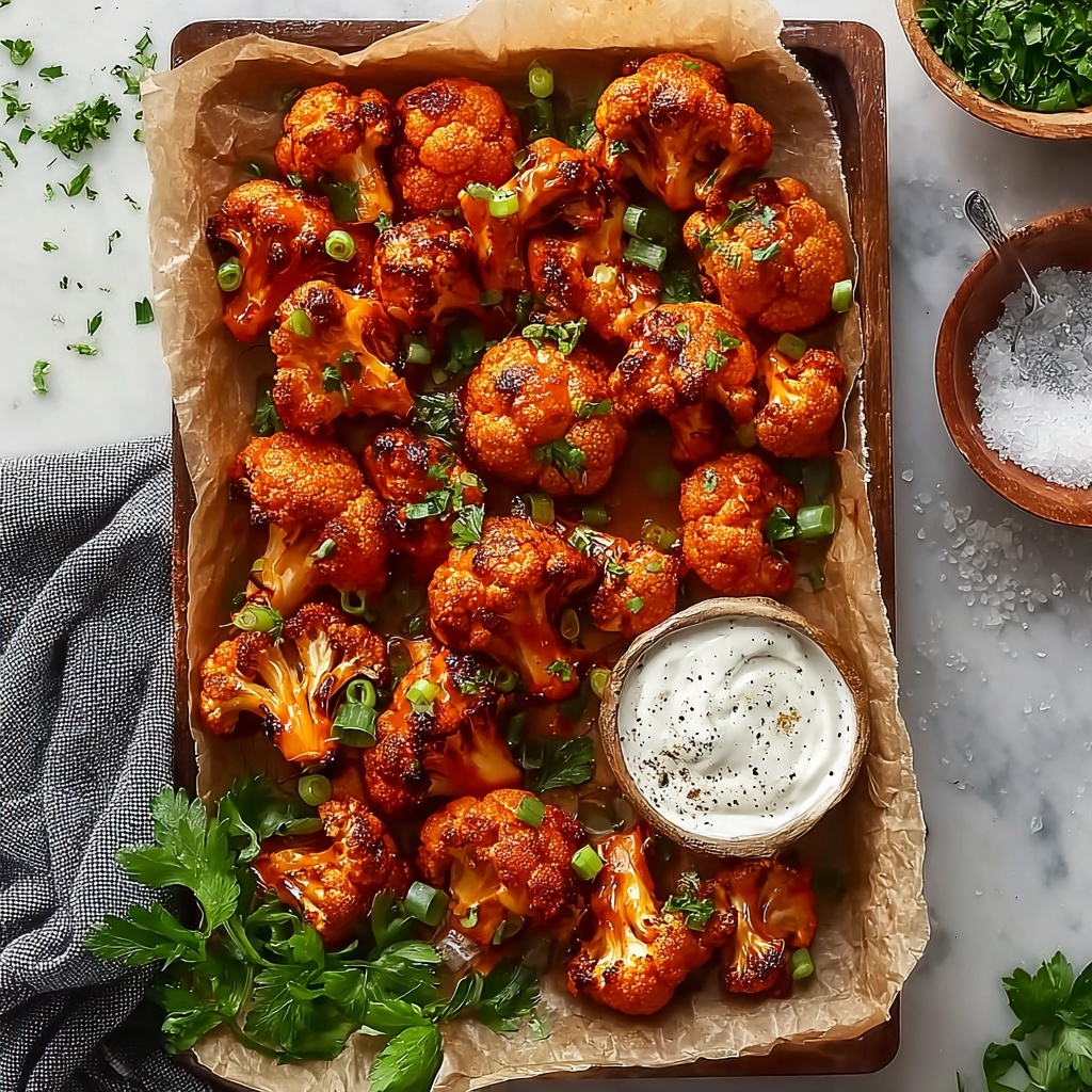 Crispy Cauliflower Buffalo Wings Recipe - Recipe Image