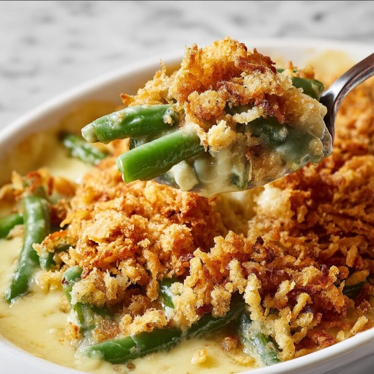 Green Bean Casserole with Mushrooms and Parmesan Recipe