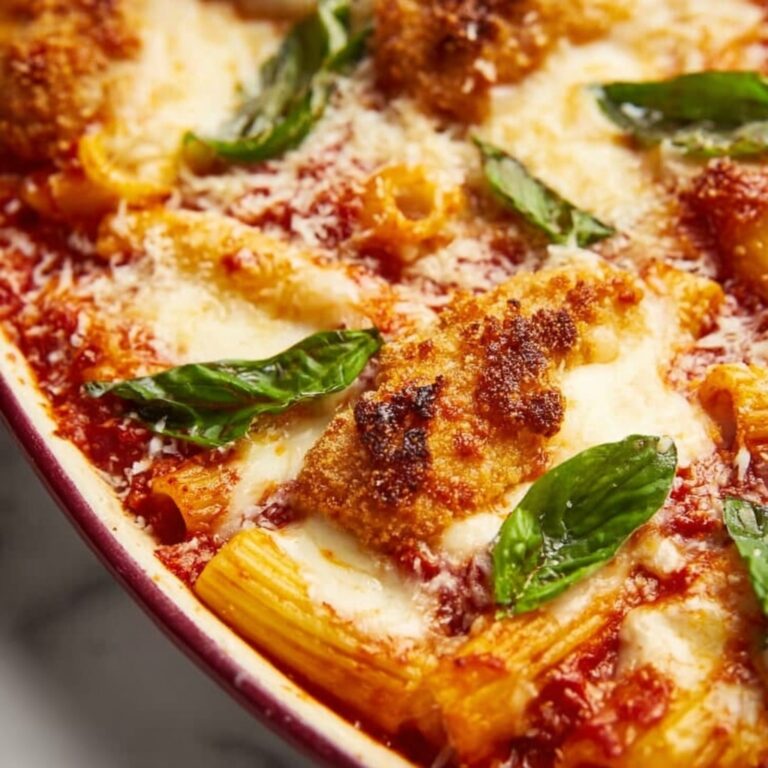 Chicken Parmesan Casserole with Penne Pasta Recipe