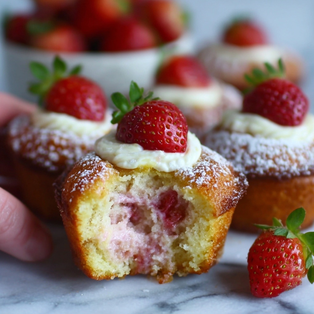 Cream Cheese Strawberry Muffins Recipe - Recipe Image