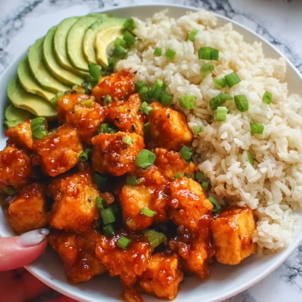Hot Honey Chicken Bowls Recipe - Recipe Image