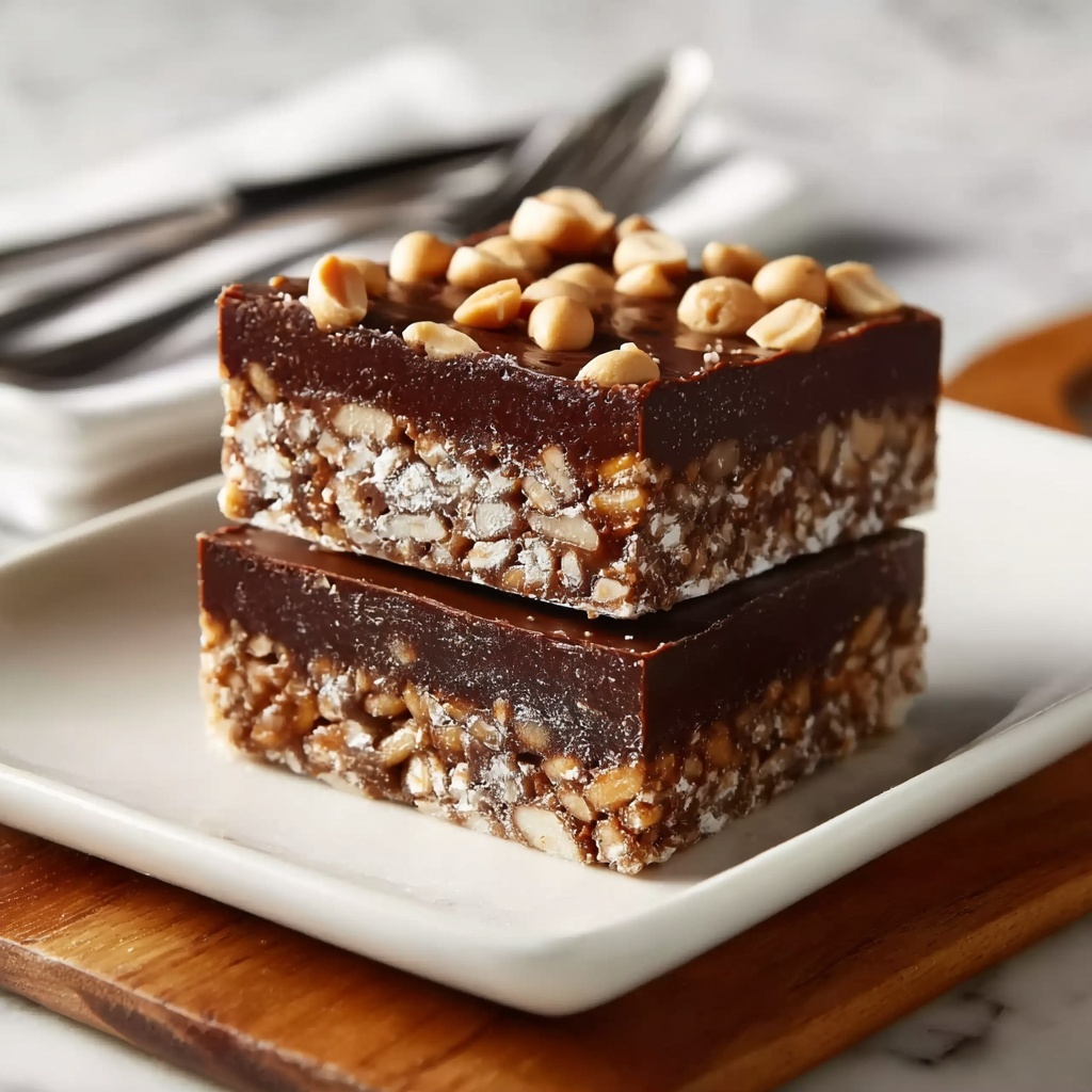 Chocolate Crunch Bars Recipe - Recipe Image
