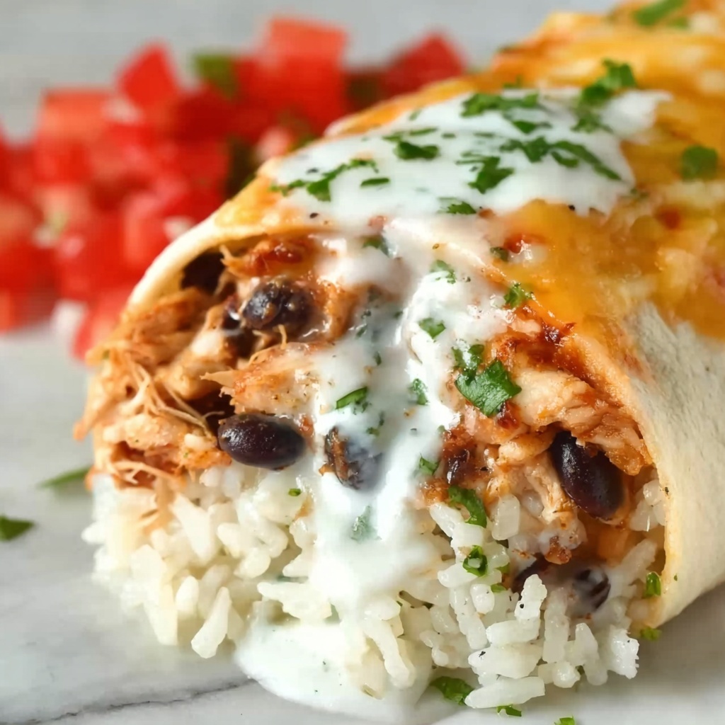 Smothered Baked Chicken Burritos Recipe - Recipe Image